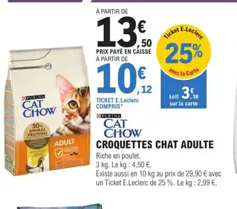 E.Leclerc Jardi Croquettes Chat Adulte offre