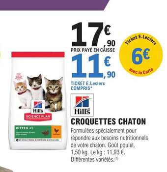 E.Leclerc Jardi Croquettes Chaton offre
