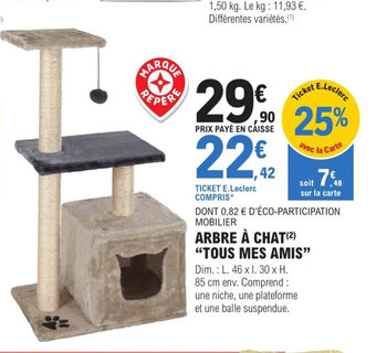 E.Leclerc Jardi Arbre a Chat Tous Mes Amis offre