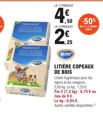 E.Leclerc Jardi Litière Copeaux de Bois offre