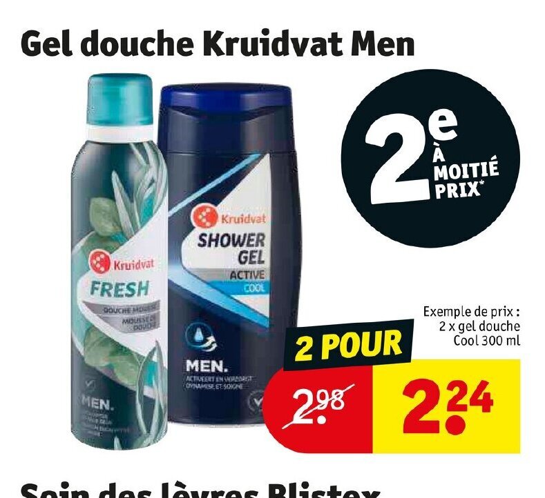 Promo Gel Douche Kruidvat Men chez Kruidvat