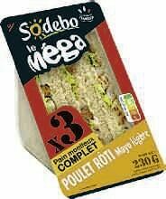 Spar SANDWICH CLUB PAIN COMPLET POULET RÔTI MAYO LÉGÈRE LE MÉGA offre