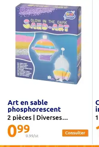 Action Art En sable Phosphorescent offre