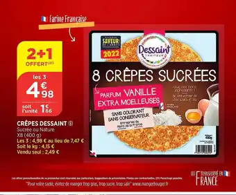 Bi1 Crêpes dessaint offre