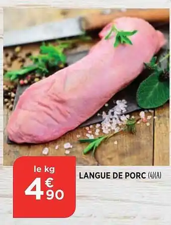 Bi1 Langue de porc offre