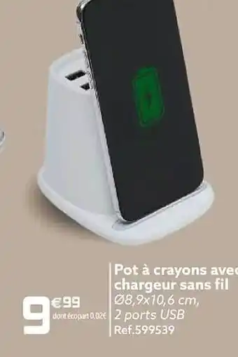 Gifi Pot à crayons avec chargeur sans fil offre