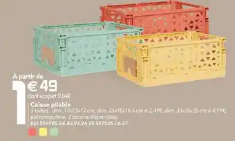 Gifi Caisse pliable offre