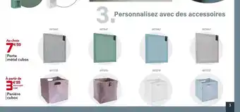 Gifi Porte métal cubox, panière cubox offre