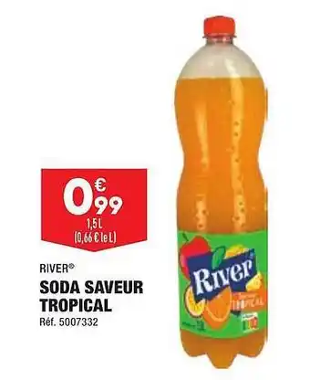 ALDI Soda saveur tropical river offre