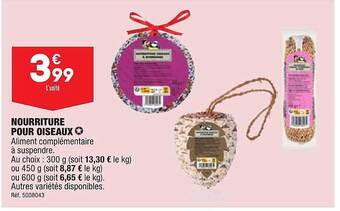ALDI Nourriture pour oiseaux offre