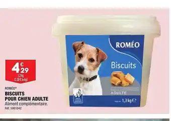 ALDI Biscuits pour chien adulte roméo offre