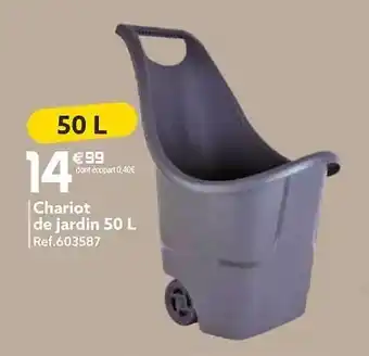 Gifi Chariot de jardin 50l offre