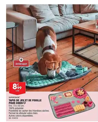 ALDI Tapis de jeu et de fouille pour chien super crack offre