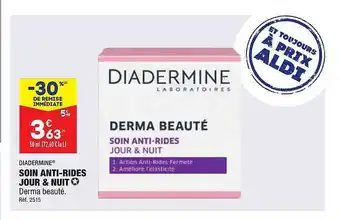 ALDI Soin anti-rides jour & nuit diadermine offre