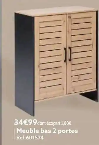 Gifi Meuble bas 2 portes offre