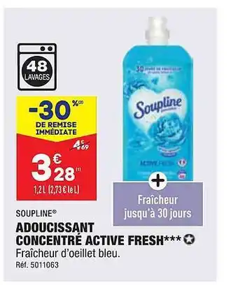 ALDI Adoucissant concentré active fresh soupline offre