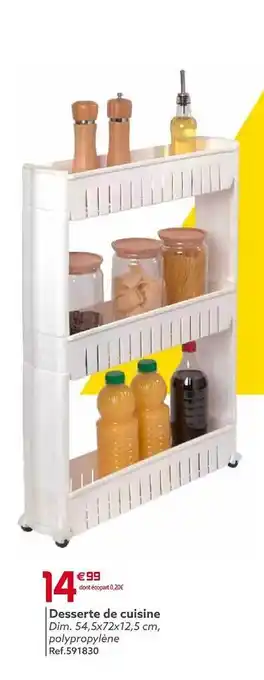Gifi Desserte de cuisine offre