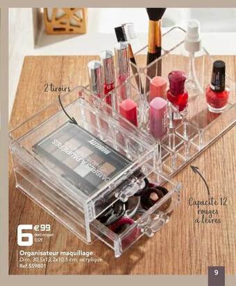 Gifi Organisateur maquillage offre