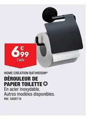 ALDI Dérouleur de papier toilette home création bathroom offre