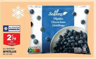 ALDI Myrtilles all seasons offre