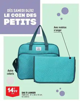 ALDI Sac à langer offre