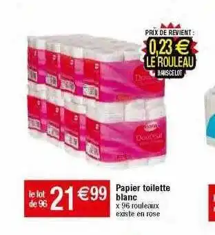 Migros Papier toilette blanc offre