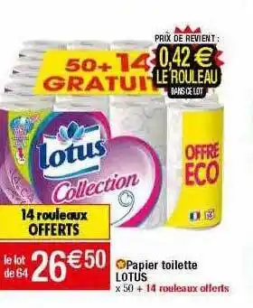 Migros Papier toilette lotus offre