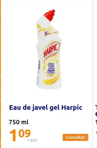 Action Eau de Javel Gel Harpic offre