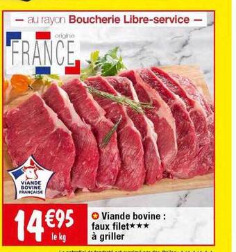 Migros Viande bovine : faux filet*** à griller offre