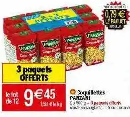 Migros Coquillettes panzani offre