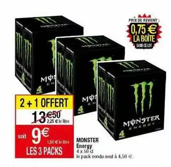 Migros Monster energy offre
