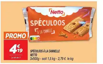 Netto Spéculoos à la cannelle netto offre