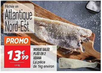 Morue salée pliée en 2 udana