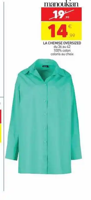 Stokomani La chemise oversized manoukian offre