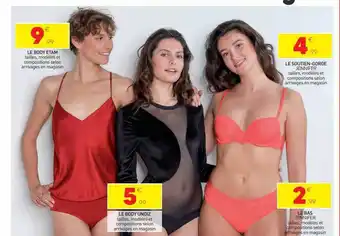 Stokomani Le body etam, le body undiz, le soutien-gorge jennier, le bas jennifer offre
