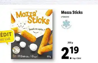 Lidl Mozza Sticks offre