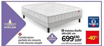 Matelas étoffe