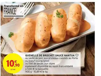 Intermarché Quenelle de brochet sauce nantua offre
