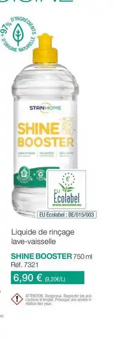 Stanhome Liquide de rinçage lave-vaisselle shine booster offre
