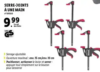 Lidl Serre-Joints à Une Main offre