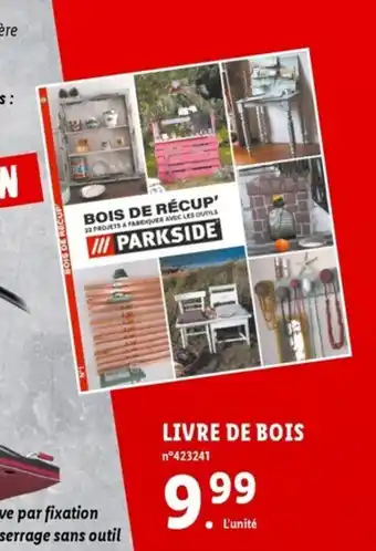 Lidl Livre De Bois offre