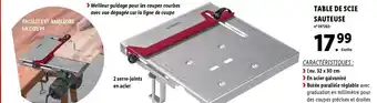 Lidl Table De Scie Sauteuse offre