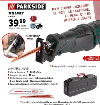 Lidl Scie Sabre offre