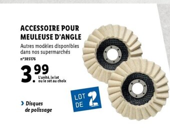 Lidl Accessoire Pour Meuleuse D'Angle offre