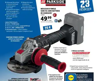 Lidl Meuleuse D'Angle Sans Fil Sans Batterie Ni Chargeuer offre