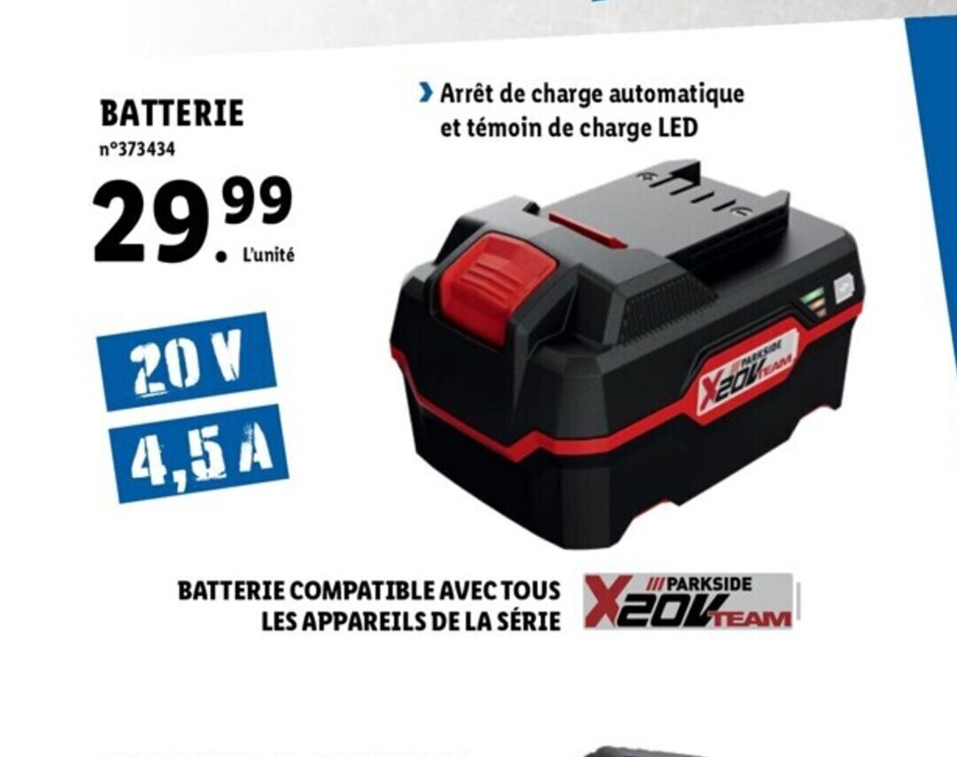 Promo Batterie chez Lidl