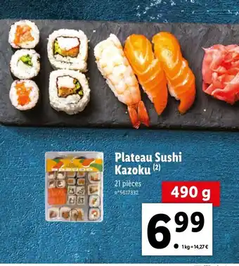 Lidl Plateau Sushi kazoku offre