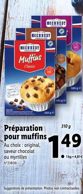Préparation Pour Muffins