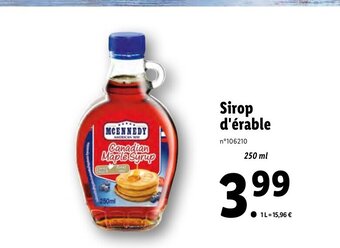 Sirop D'erable