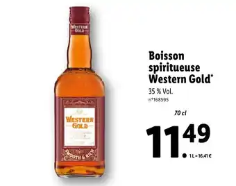 Lidl boissons Spiritueuse Western Gold offre